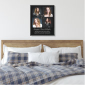 Toile Graduation Keepsaké Photo moderne Collage Classy B (Insitu(Chambre))