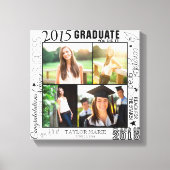 Toile Graduation personnalisée 2015 - Collage photo (Recto)