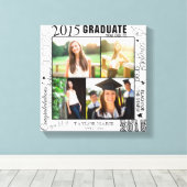 Toile Graduation personnalisée 2015 - Collage photo (Insitu (Plancher de Bois))