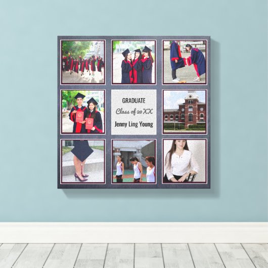 Toile GRADUM keepsAJOUTER DES PHOTOS Mur Art Tableau noi (Insitu (Plancher de Bois))