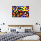 Toile Graffiti 17 36x24 (90x60cm) waccnm (Insitu(Chambre))