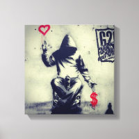 Graffiti argent ou amour