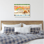 Toile Graffiti Chien et Arc-en-ciel (Insitu(Chambre))
