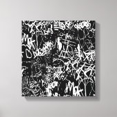 Toile Graffiti Collage Abstrait Motif d'impression (Recto)