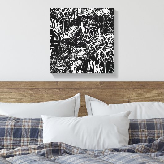 Toile Graffiti Collage Abstrait Motif d'impression (Insitu(Chambre))