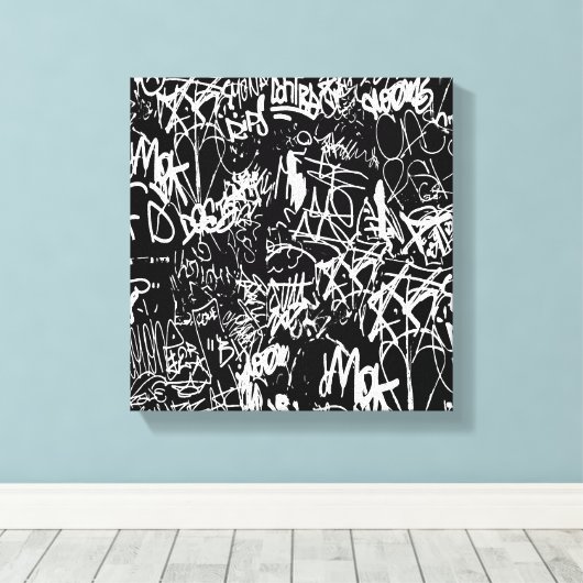 Toile Graffiti Collage Abstrait Motif d'impression (Insitu (Plancher de Bois))