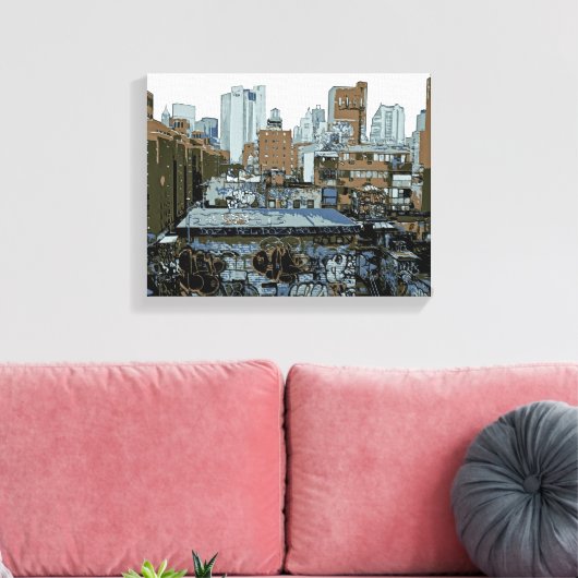 Toile Graffiti de New York (Insitu(Salon))