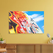 Toile graffiti de planète (Insitu(Salon))