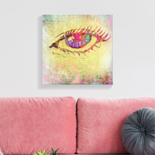 Toile Graffiti Eye (Insitu(Salon))