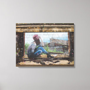 Toile Graffiti Histoires d'enfance