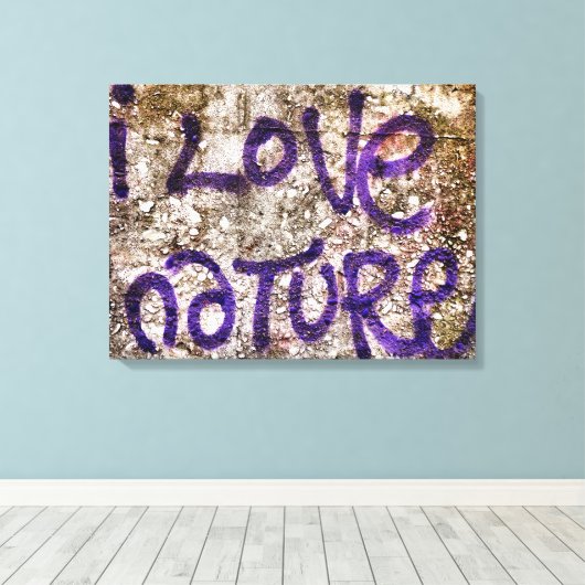 TOILE GRAFFITI NATUREL (Insitu (Plancher de Bois))