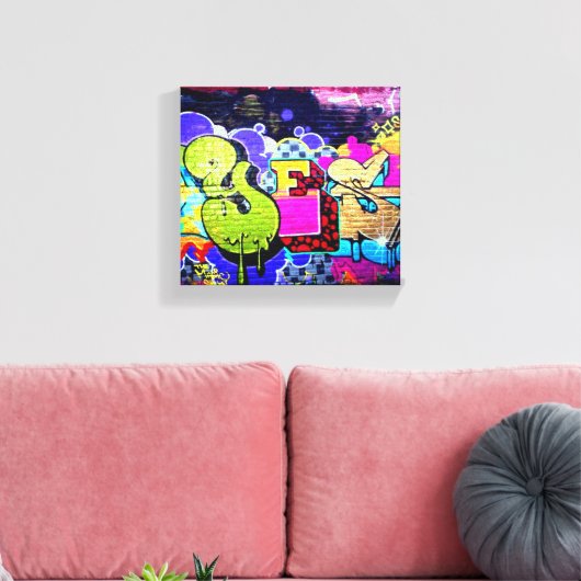 Toile Graffiti Oui (Insitu(Salon))