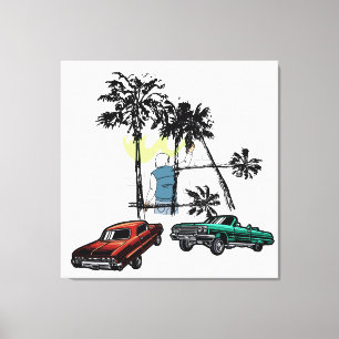 Toile Graffiti Palms Low Rider