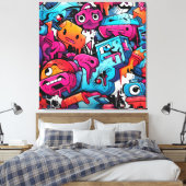 Toile Graffiti Street Art Splash (Insitu(Chambre))