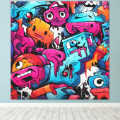Toile Graffiti Street Art Splash (Insitu (Plancher de Bois))