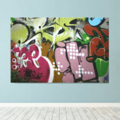 Toile Graffiti suisse (Insitu (Plancher de Bois))