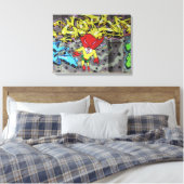 Toile Graffiti Superbunny (Insitu(Chambre))
