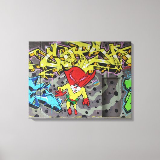 Toile Graffiti Superbunny (Recto)