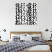 Toile Graines Blanches Noires Poster de animal Fourrure  (Insitu(Chambre))