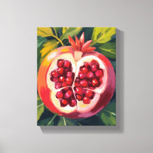 Toile Graines de Grenade   Peinture de Fruit