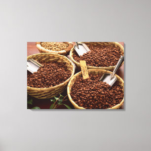 Toile Grains de café