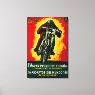 Toile Gran Premio de Espana Poster Vintage Europe