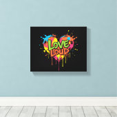 Toile grand amour (Insitu (Plancher de Bois))