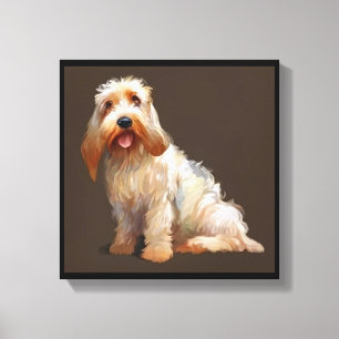 Toile Grand Basset Griffon Vendéen - Portrait de Chien