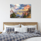Toile Grand Canyon à Mist (par Thomas Moran) (Insitu(Chambre))