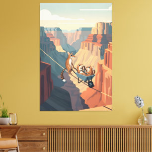 Toile Grand Canyon drôle