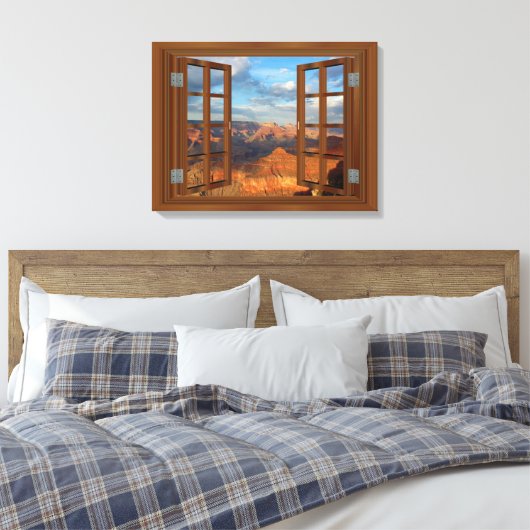 Toile Grand Canyon Fab Window USA Canvas Print (Insitu(Chambre))