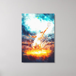 Toile Grand Chelem de tennis - Art sportif dynamique - P