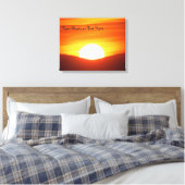 Toile Grand coucher de soleil orange (Insitu(Chambre))