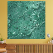 Toile Grand décor mural en marbre vert (Insitu(Salon))