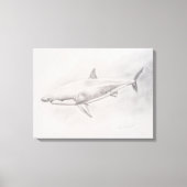Toile Grand dessin de requin blanc (Recto)