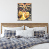 Toile Grand dragon rouge par William Blake (Insitu(Chambre))