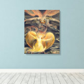 Toile Grand dragon rouge par William Blake (Insitu (Plancher de Bois))