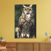 Toile Grand-duc d'Amérique (Bubo virginianus), corps ent (Insitu(Salon))