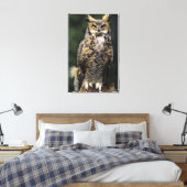 Toile Grand-duc d'Amérique (Bubo virginianus), corps ent (Insitu(Chambre))