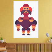 Toile Grand guerrier africain musclé (Insitu(Salon))