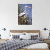 Toile Grand Héron bleu oiseau aquatique (Insitu(Chambre))