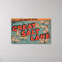 Grand lac de sel, UtahLa façon dont nous nageons U