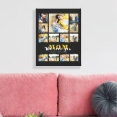 Toile Grand-mère noire moderne maman photo collage mère (Insitu(Salon))