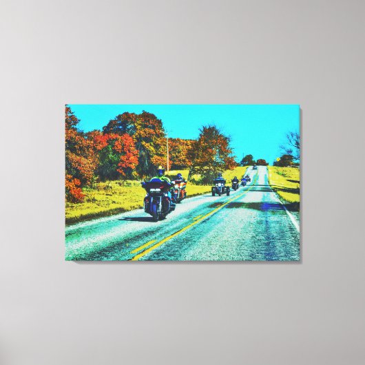 Toile Grand Moto Riders Road Trier Canvas Art (Recto)