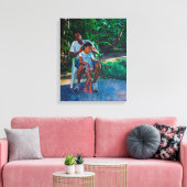 Toile Grand-père et enfant 2010 (Insitu(Salon))