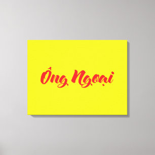 Toile Grand-père vietnamien (maternel) - Ông Ngobao