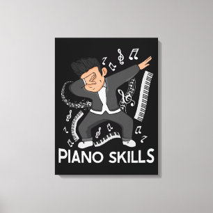 Toile Grand Piano Player Pianist Pianist Cadeau Musique