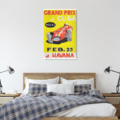 Toile Grand Prix Cuba, Havane, vintage affiche (Insitu(Chambre))