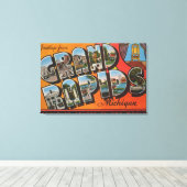 Toile Grand Rapids, Michigan - Scènes de grandes lettres (Insitu (Plancher de Bois))