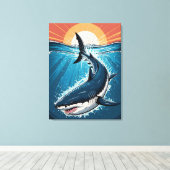 Toile Grand requin blanc (Insitu (Plancher de Bois))